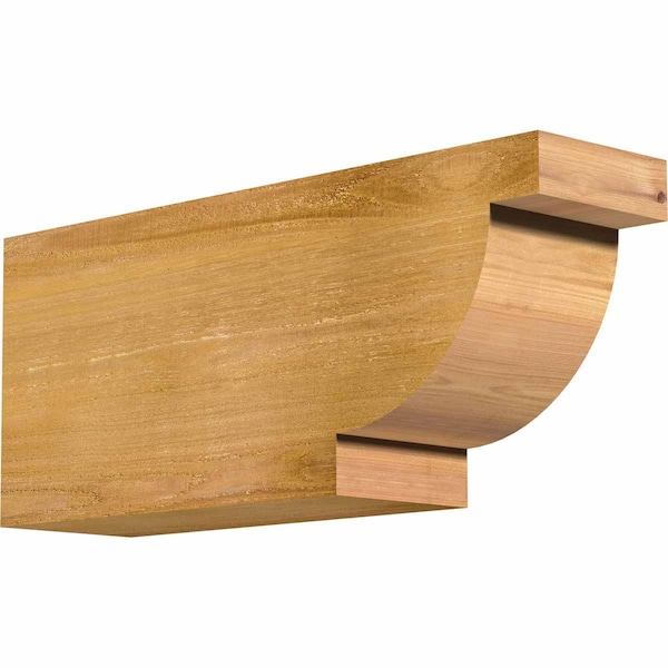 Ekena Millwork Alpine Rough Sawn Rafter Tail, Western Red Cedar, 6"W x 10"H x 24"L RFT06X10X24ALP00RWR - main